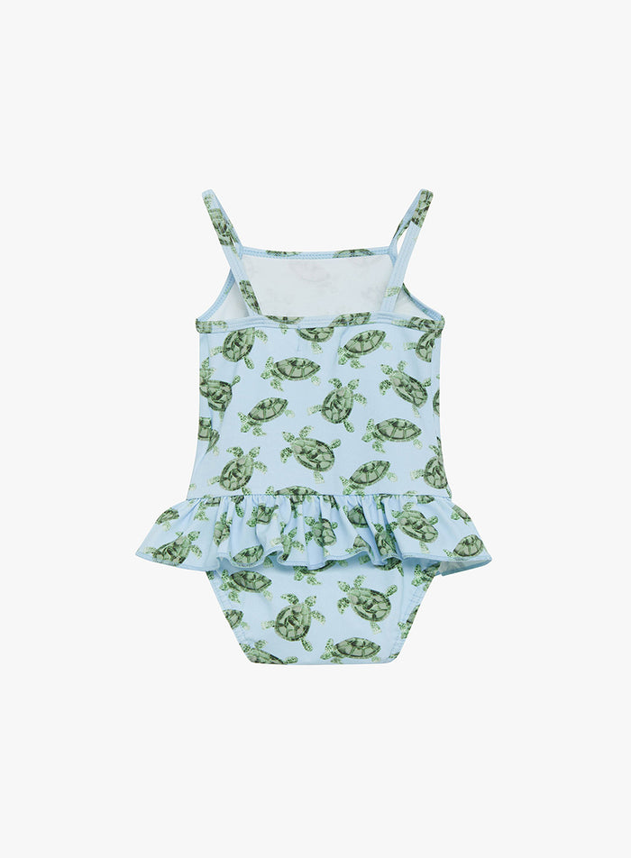 Hampton Swim Swimsuit Baby Peplum Swimsuit in Turtle
