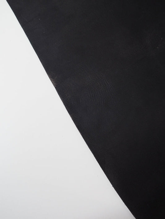 Black Heavy Calfskin