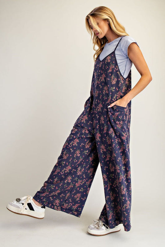 Blueberry Floral Jumpsuit