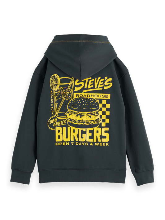 Boys' Oversized Zip Through Hoodie