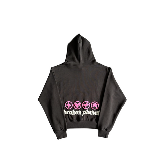 Broken Planet Hearts Are Made To Be Broken Hoodie Black