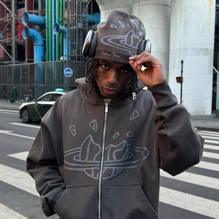 Broken Planet Outer Space Beanie Grey