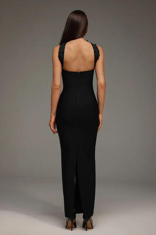 Capri
Crystal Choker Strapless Maxi Dress