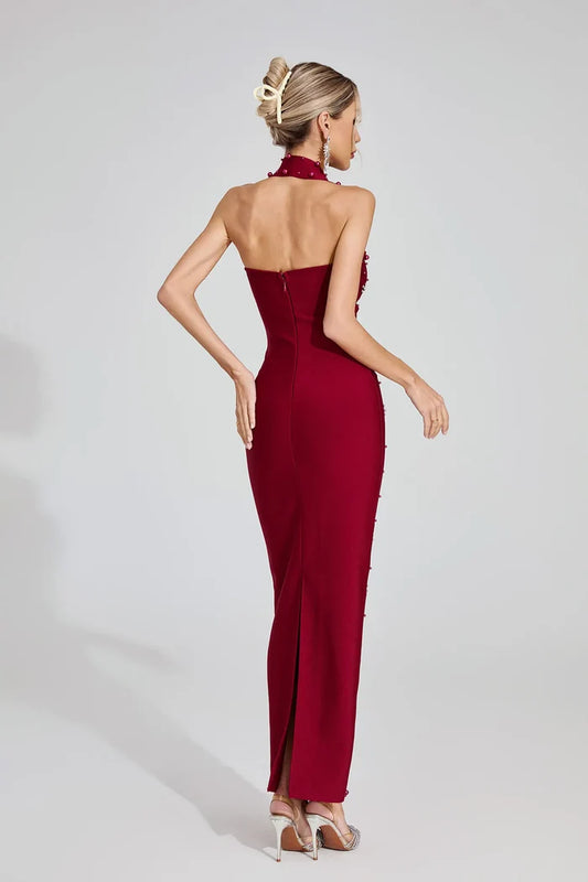 Celeste Embellished One-Shoulder Mermaid Gown