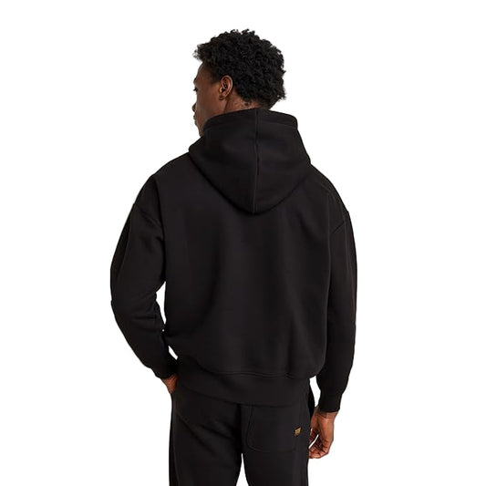 Embro Print Loose Pullover Hoodie
