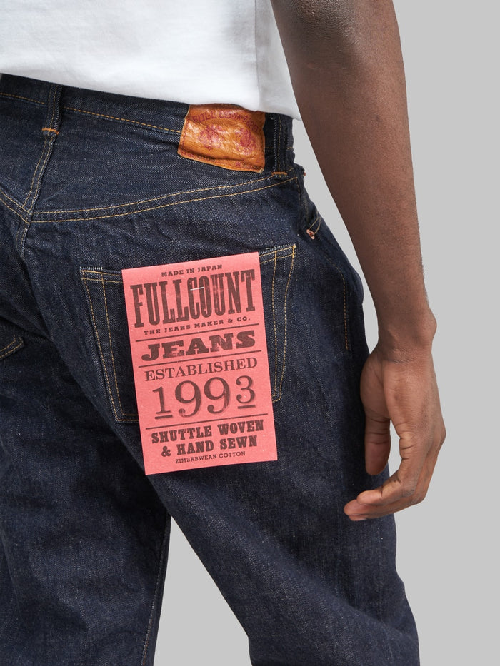fullcount 0105 wide selvedge denim pocket flasher