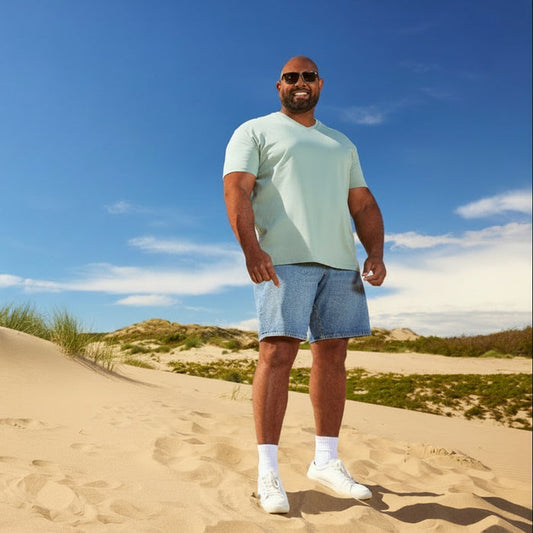 Iceberg Green V-Neck T-Shirt