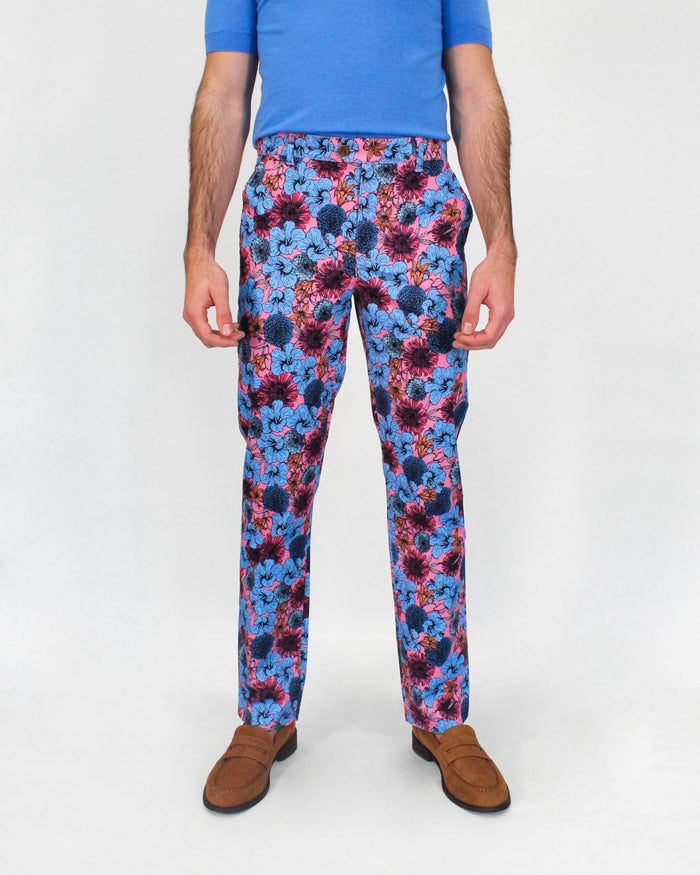 JACK LUX HIBISCUS GARDEN PANTS IN PINK