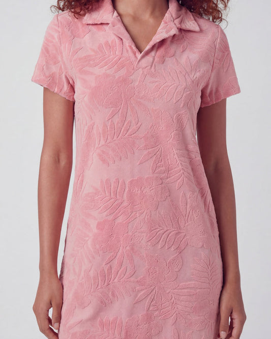 JOSEPHINE CORAL WOMENS TERRY TOWELING DRESS