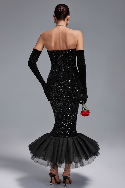 Kiara Evening Dress With Gloves