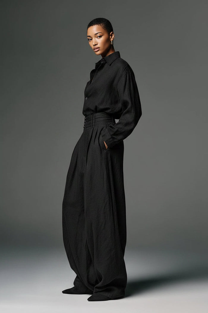 Luxe Wide Leg Black Jumpsuit