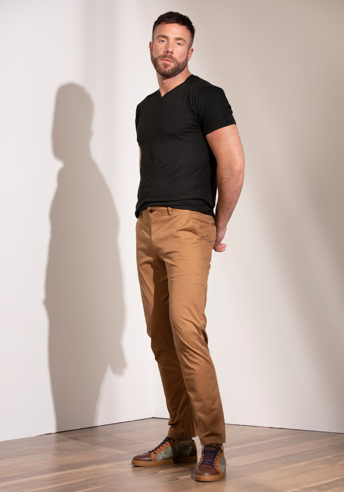 Maze Black V-Neck Tee