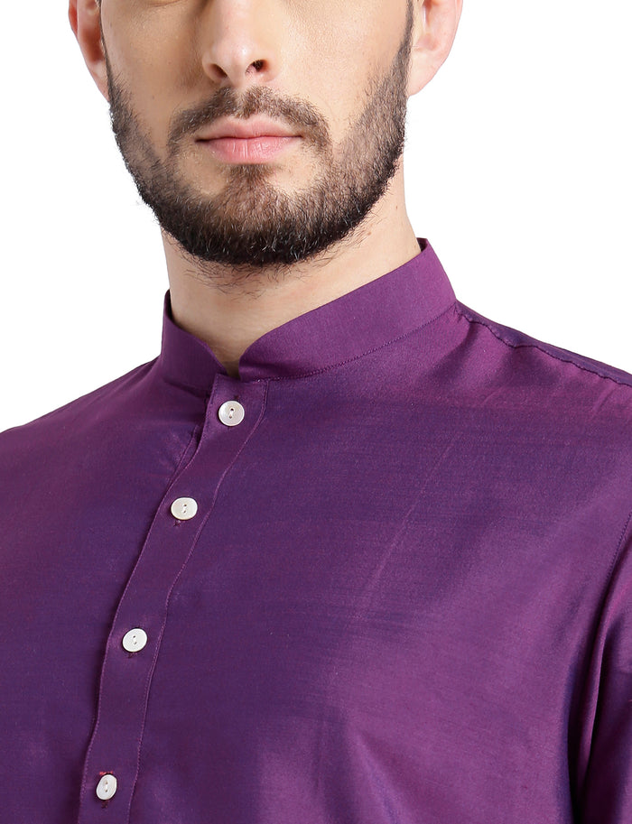 Men's Purple Kurta