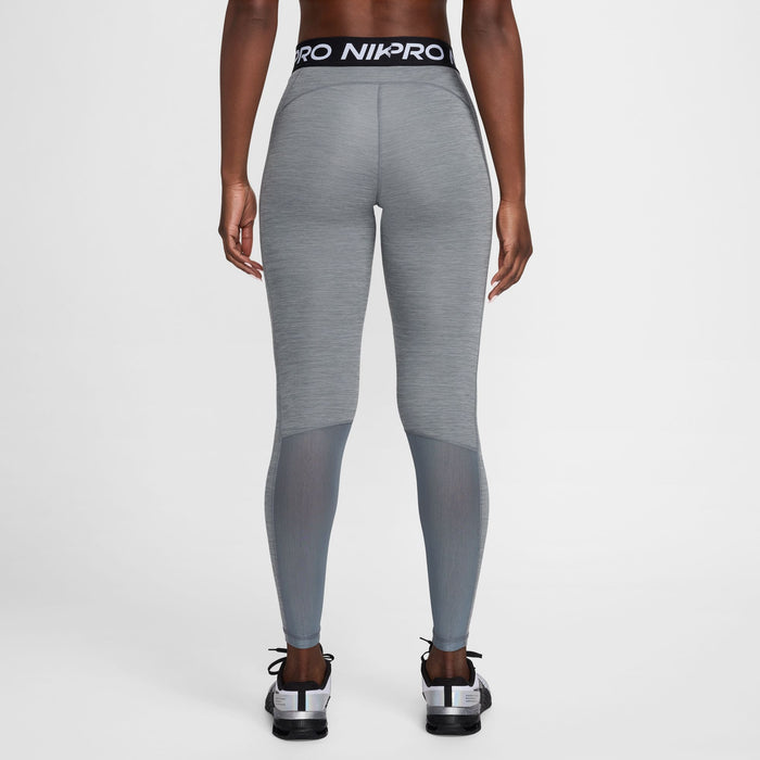 Mid-Rise Mesh-Pan Leggings