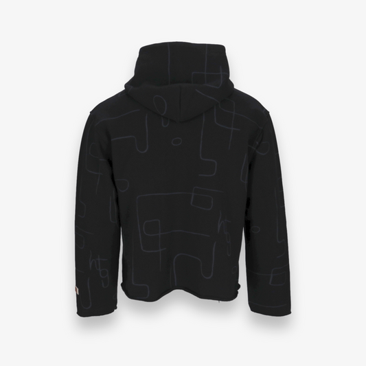 Novelty Printed Terry Pullover Hoodie