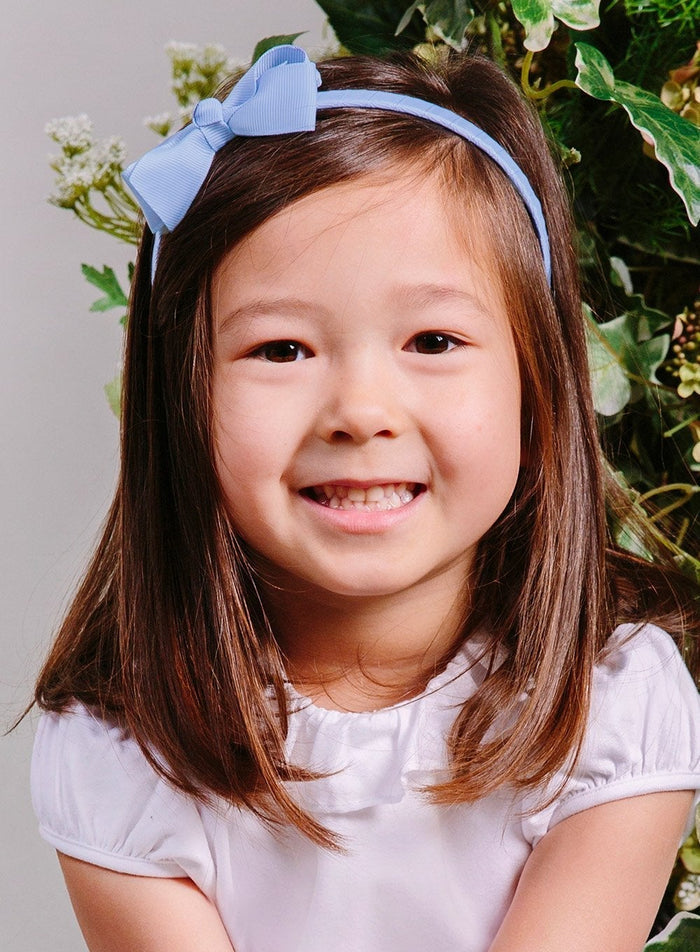 Lily Rose Alice Bands Pretty Bow Alice Band in French Blue