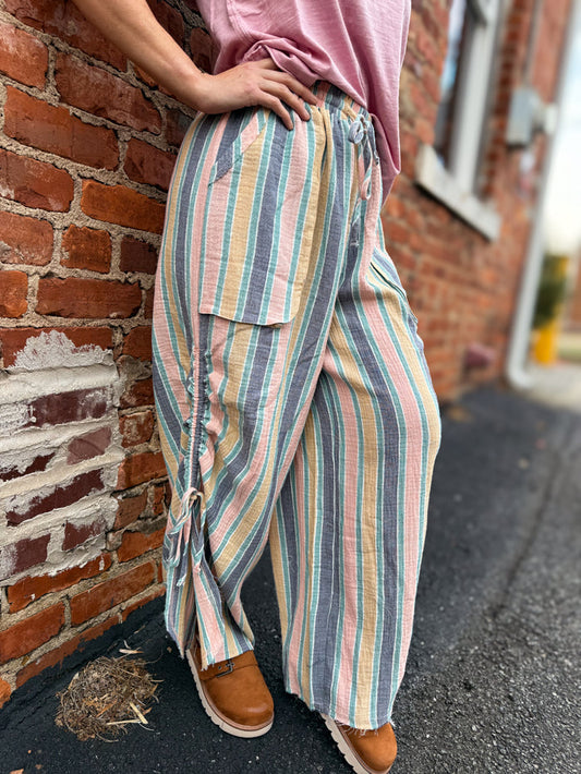 Printed Gauze Pinstripe