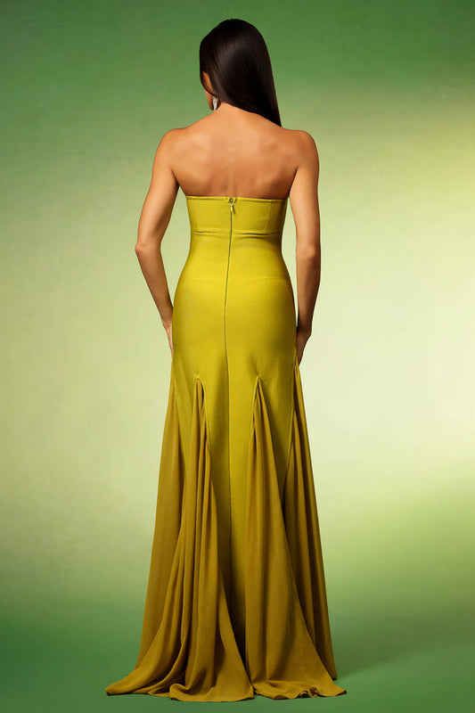 Sydney Strapless Flowing Maxi Dress