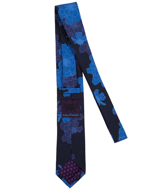 TALIA SOFTBLOOM NAVY PRINTED TIE