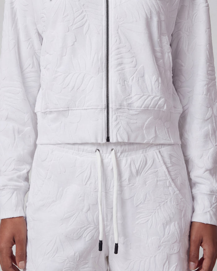 TESS WHITE WOMENS DRAWSTRING TERRY TOWELING SHORT