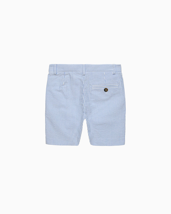 Trotters Heritage Shorts Theo Tailored Shorts in Blue Stripe