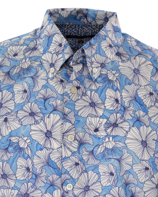 TIM MARBLE FLORAL BLUE