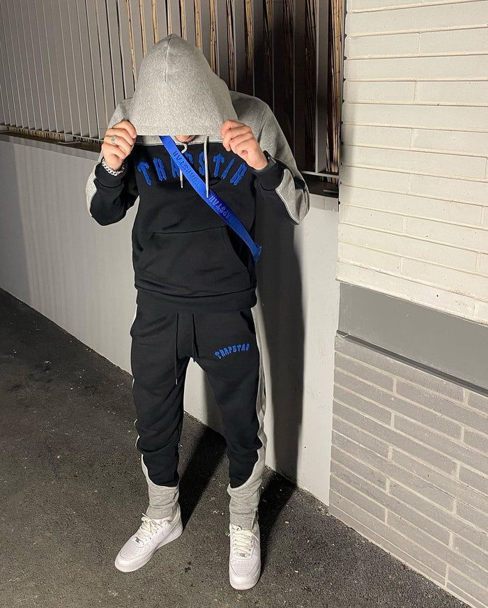 Trapstar Irongate Arch Tracksuit Black/Blue/Grey