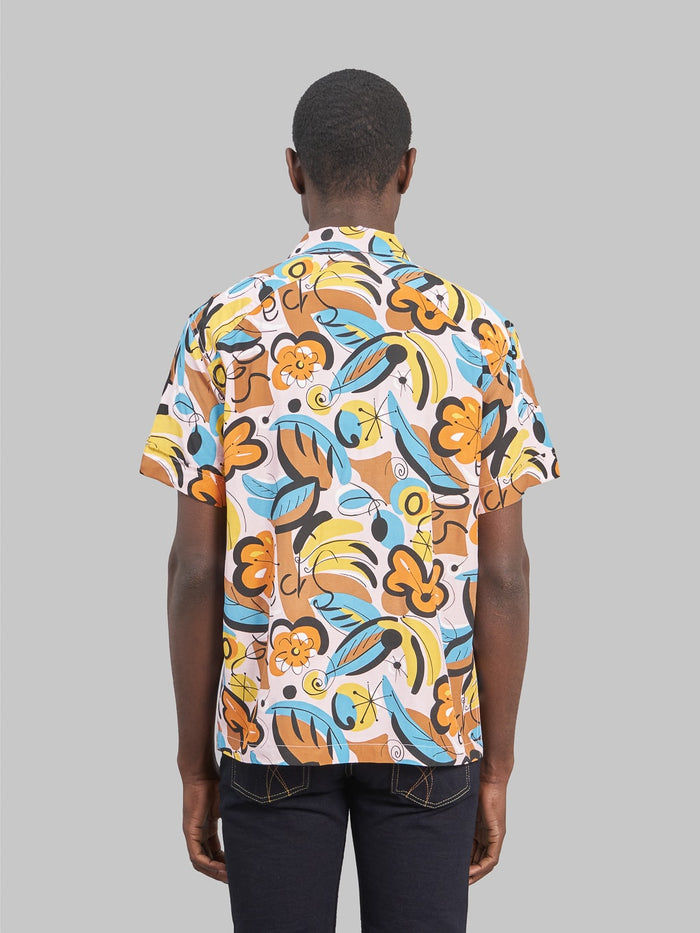 3sixteen Vacation Shirt Tropical Print back fit