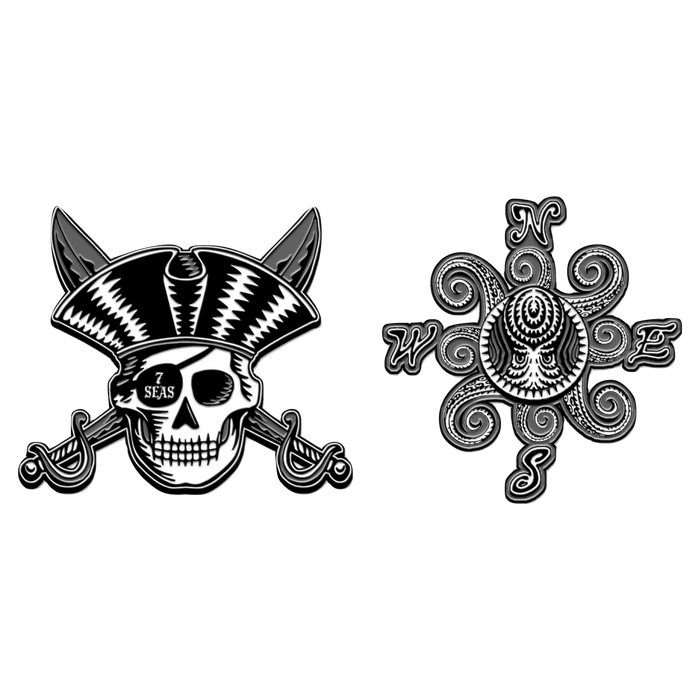 7 Seas Enamel Pin Set