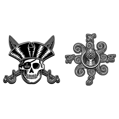 7 Seas Enamel Pin Set