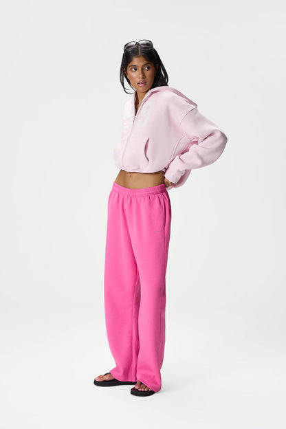 99 Shrunken Zip Hoodie in Bunny