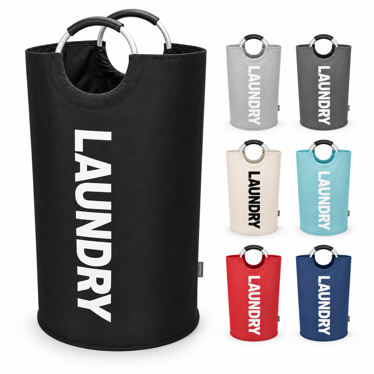 🧺 90L Extra Large Laundry Hamper – Foldable 600D Oxford Laundry Basket with Aluminum Soft-Grip Handles