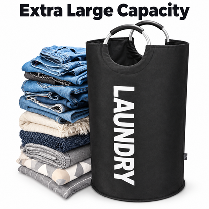 🧺 90L Extra Large Laundry Hamper – Foldable 600D Oxford Laundry Basket with Aluminum Soft-Grip Handles