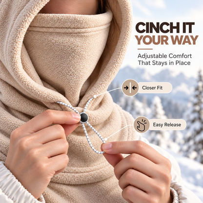 3-in-1 Winter Warm Fleece Hood – Hood, Face Cover & Neck Warmer All in One