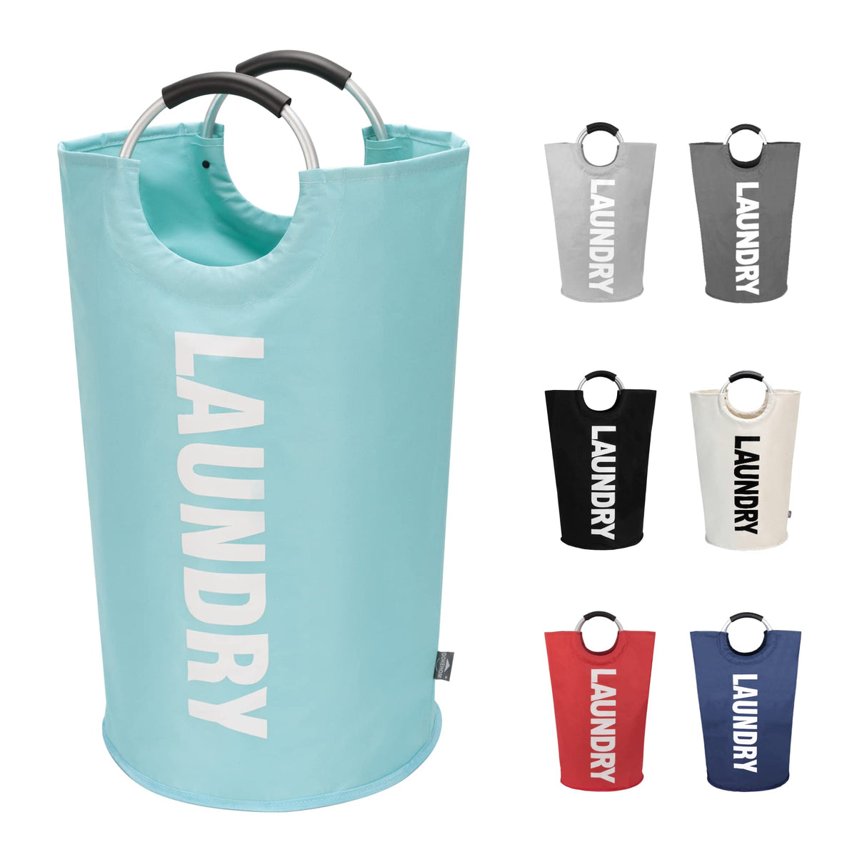 🧺 90L Extra Large Laundry Hamper – Foldable 600D Oxford Laundry Basket with Aluminum Soft-Grip Handles