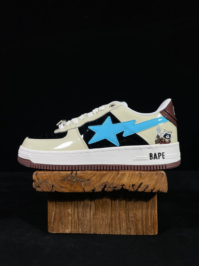 A Bathing Ape Bapesta Marvel Edition Rocket Racoon