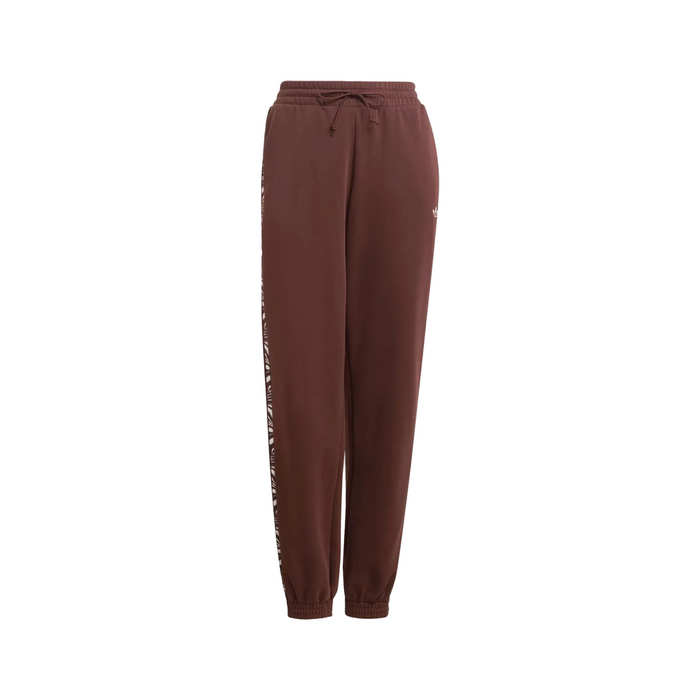 Abstract Animal Print Joggers - Brown