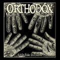 Four illustrated hands are spread open on a black background, with Orthodox in large, distressed letters at the top and Let It Take Its Course in smaller text at the bottom.