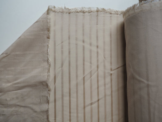 Almond Satin Stripe Viscose