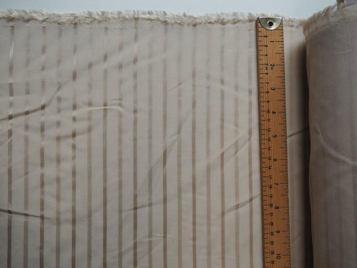 Almond Satin Stripe Viscose