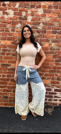 Almond/Cream Fitted Top