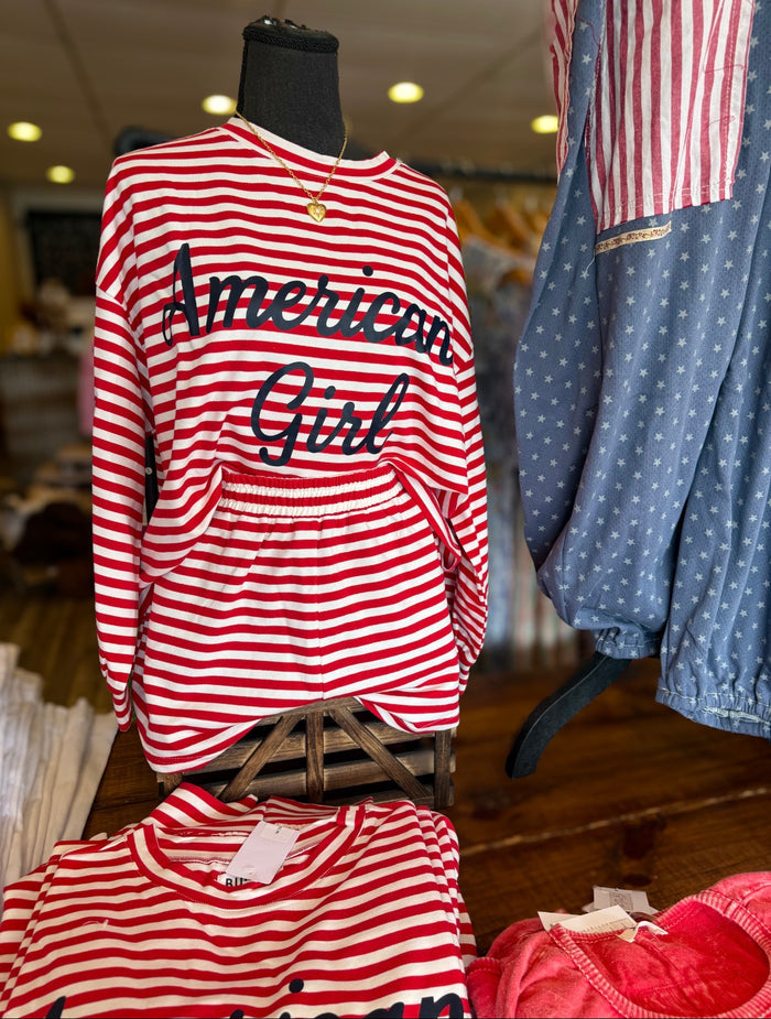 American Girl Semi Crop Shirt