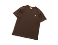 AMI Paris White Heart Tee Brown