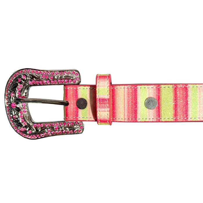 Angel Ranch Striped Light Up Cactus - Childrens Belt (Closeout)