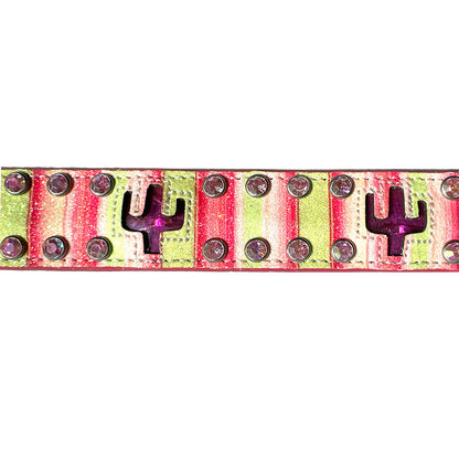 Angel Ranch Striped Light Up Cactus - Childrens Belt (Closeout)