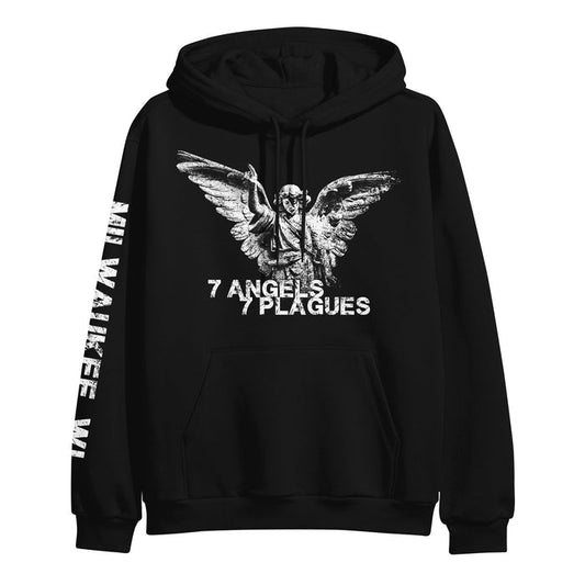 7 Angels 7 Plagues Angel Statue - Black Pullover