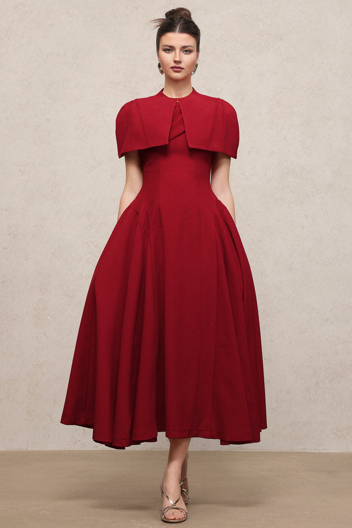 Angelina Structured Midi Dress