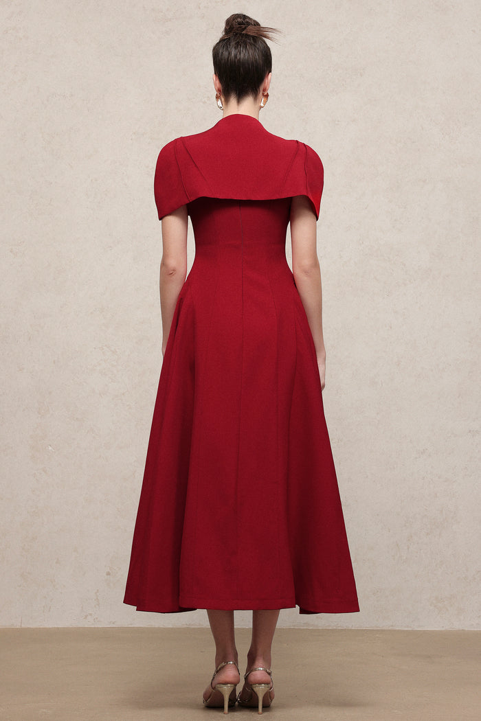 Angelina Structured Midi Dress