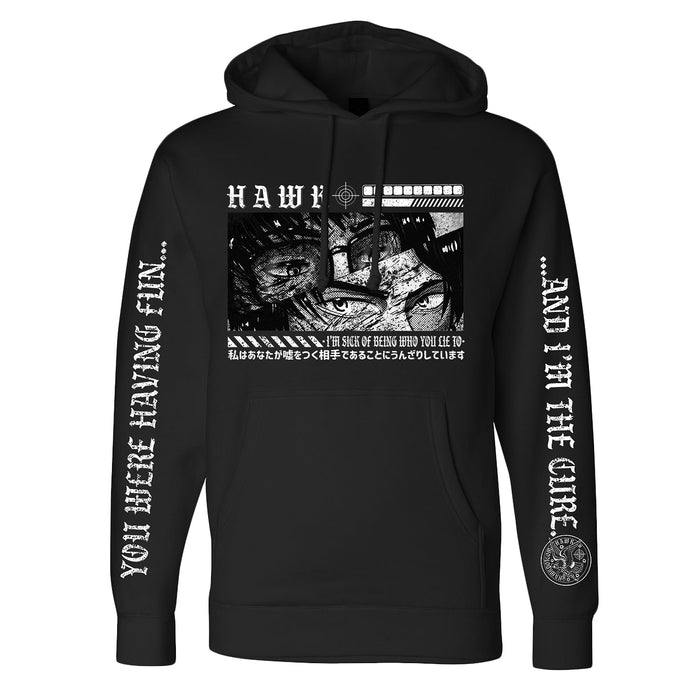 HAWK Anime - Black Pullover front