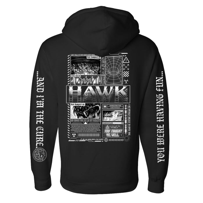 HAWK Anime  Black Pullover back